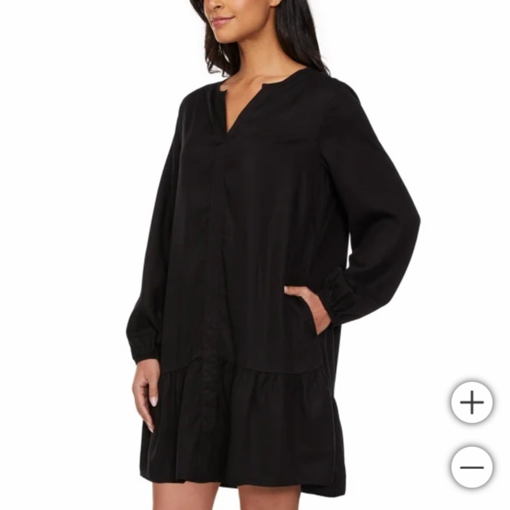 ☀️NWT Buffalo Long Sleeve Dress Black Size Large - Picture 6 of 14